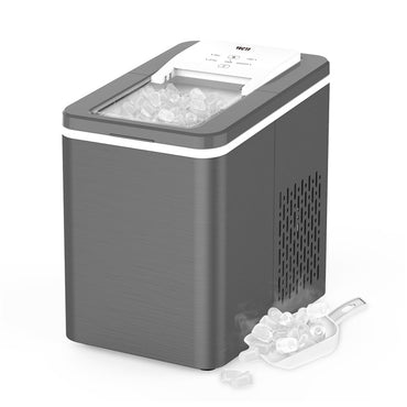 Simple Deluxe Ice Maker Machine for Countertop, 26lbs Ice/24Hrs, 9 Ice  Cubes Ready in 6 Mins, Portable Self-Clean Ice Machine with Scoop and  Basket